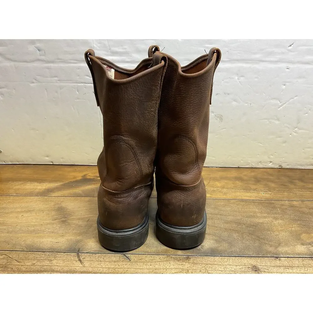Red Wing Supersole Pecos 1159 Size 12 Made In USA Soft Toe Pull On Boots